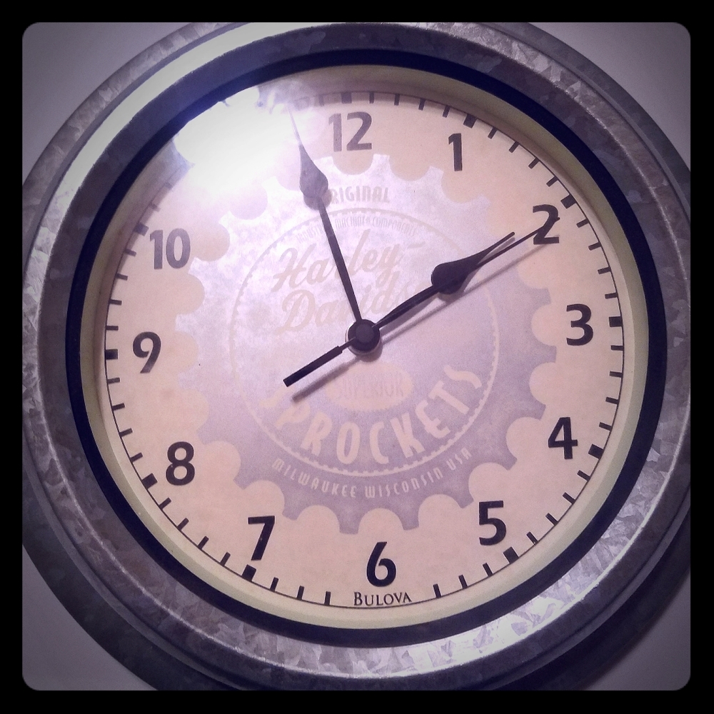 Harley Davidson wall clock